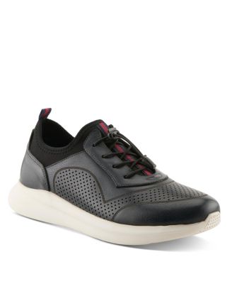 Kriss Men's Fashion Sneaker with Leather Upper