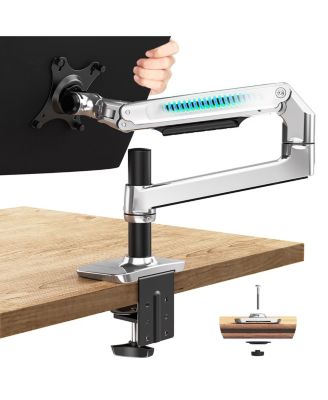 Aluminum Monitor Arm Desk Mount Fully Adjustable Cable Management Maximize Desk Space