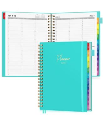 Appointment Book 15 Minute Hourly Daily Planner Weekly Monthly Calendar With Colorful Tabs Flexible Cover