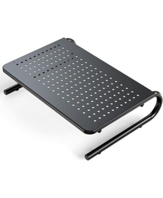 Steel Perforated Monitor Riser Stand Fits Most Flat Panel Monitors, Notebooks, and Printers