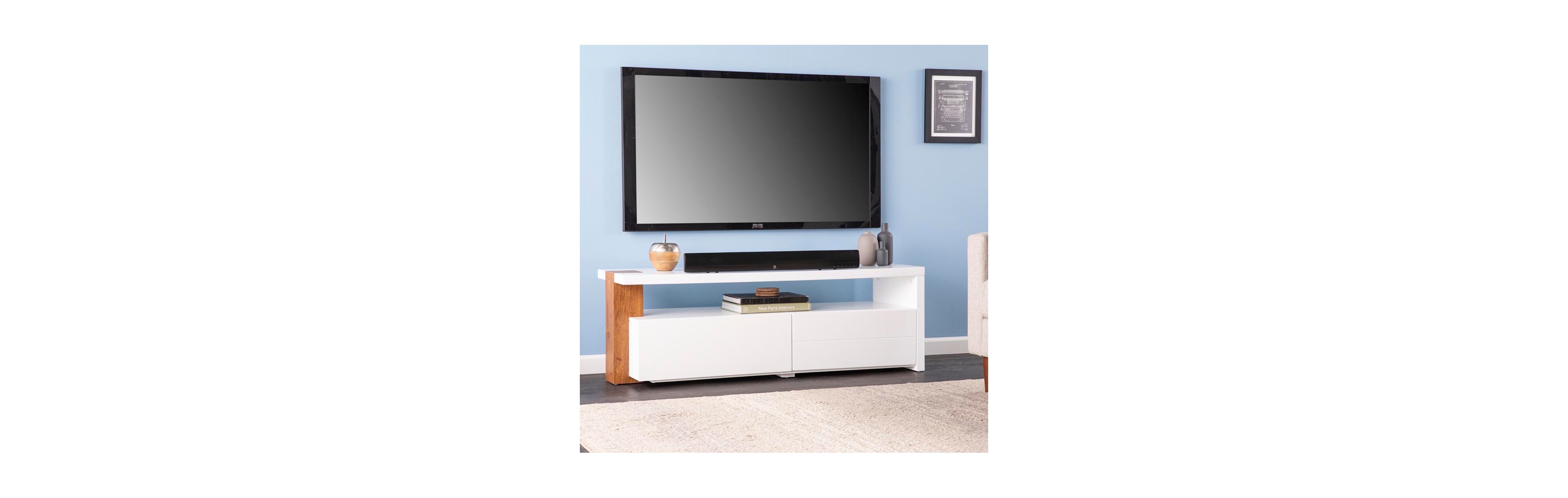 Augusta Home Harliston Contemporary Media Stand Storage