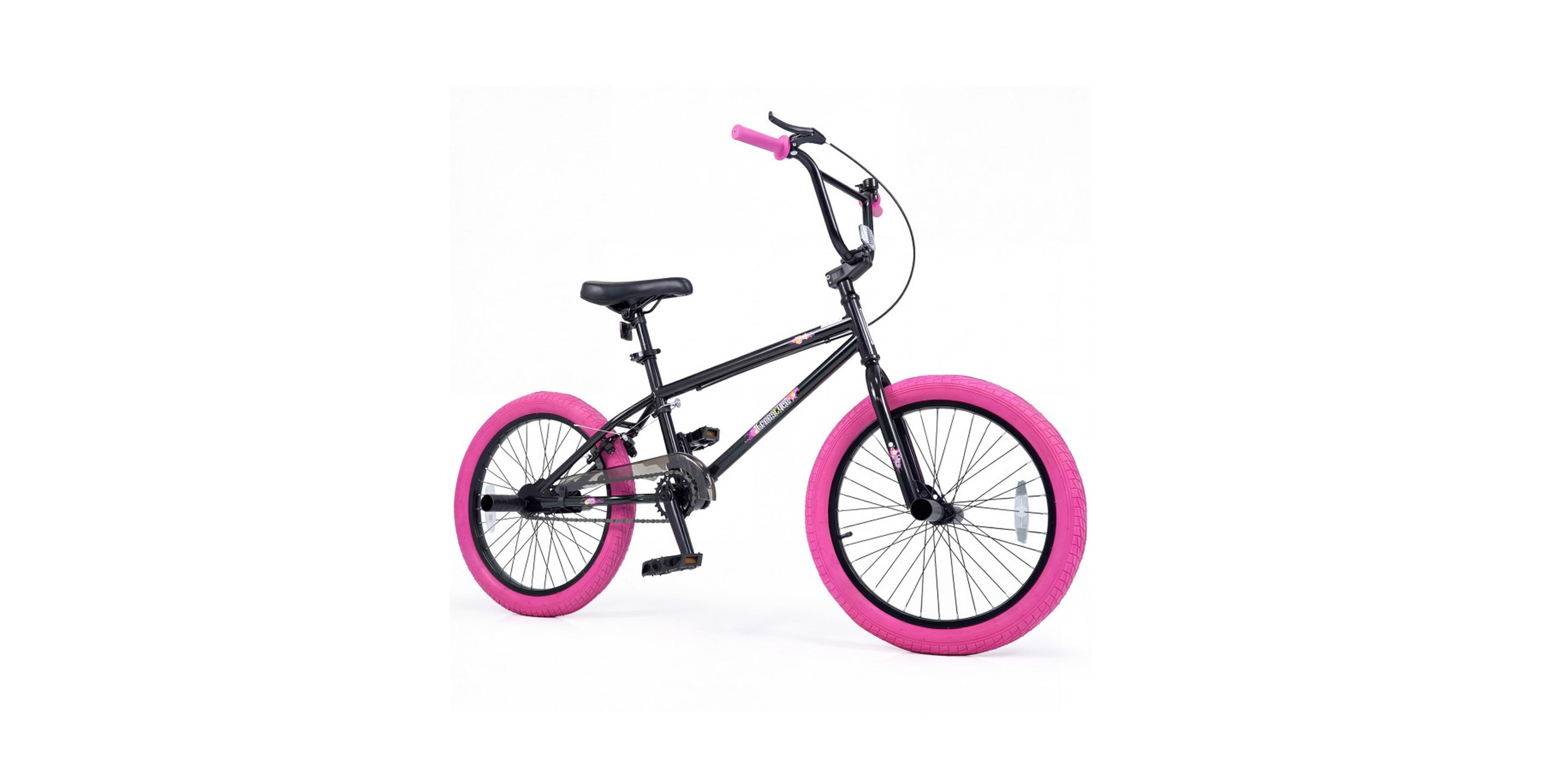 Sugift 20-Inch Trick Bicycle with 360-Degree Rotating Handlebar and 4 Metal Stunt Pegs, 110 lbs Capacity, Ages 8+