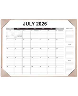 Large Desk Calendar 18 Month Monthly Planner With Desktop Pad For Home Office