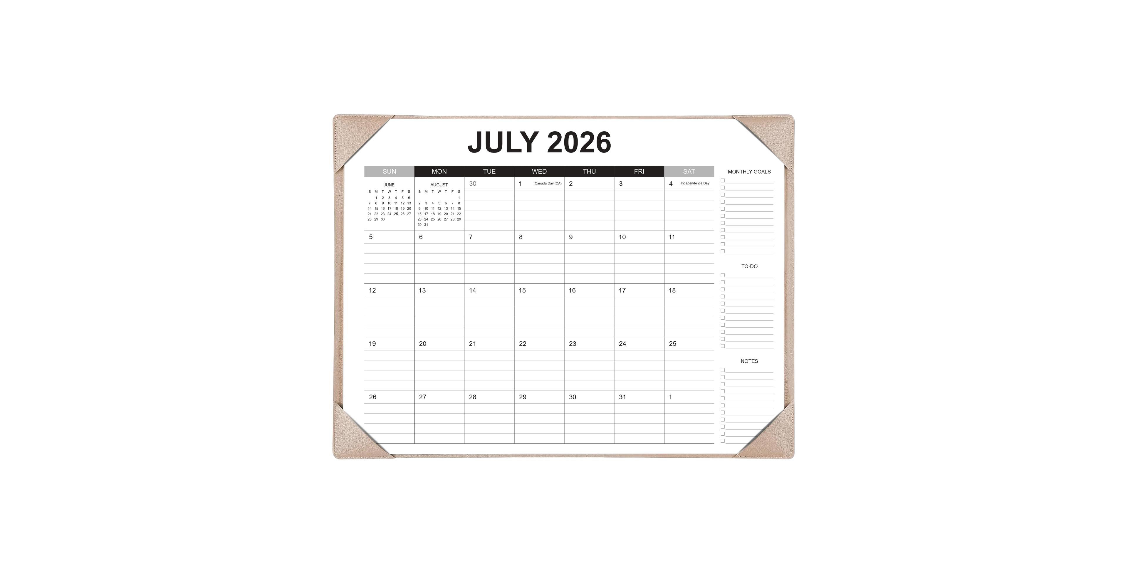 Danrong Large Desk Calendar 18 Month Monthly Planner With Desktop Pad For Home Office