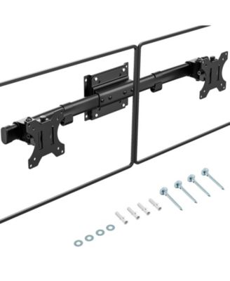 Dual Monitor Adjustable Wall Mount, Compatible with 13-27" Monitors