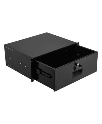 4U Rack Mount Drawer 50 lbs Load Lockable Sliding Server Cabinet Case for 19 in Racks