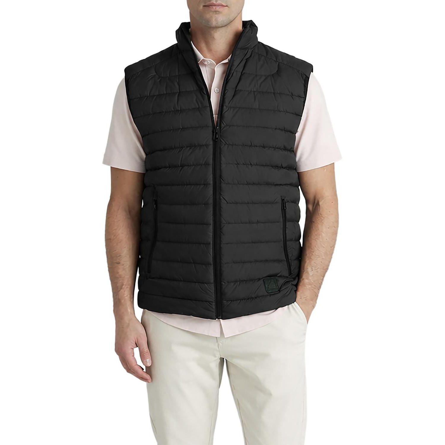 Men's Essential Metro Duck Down Mock-Neck Slim-Fit Vest