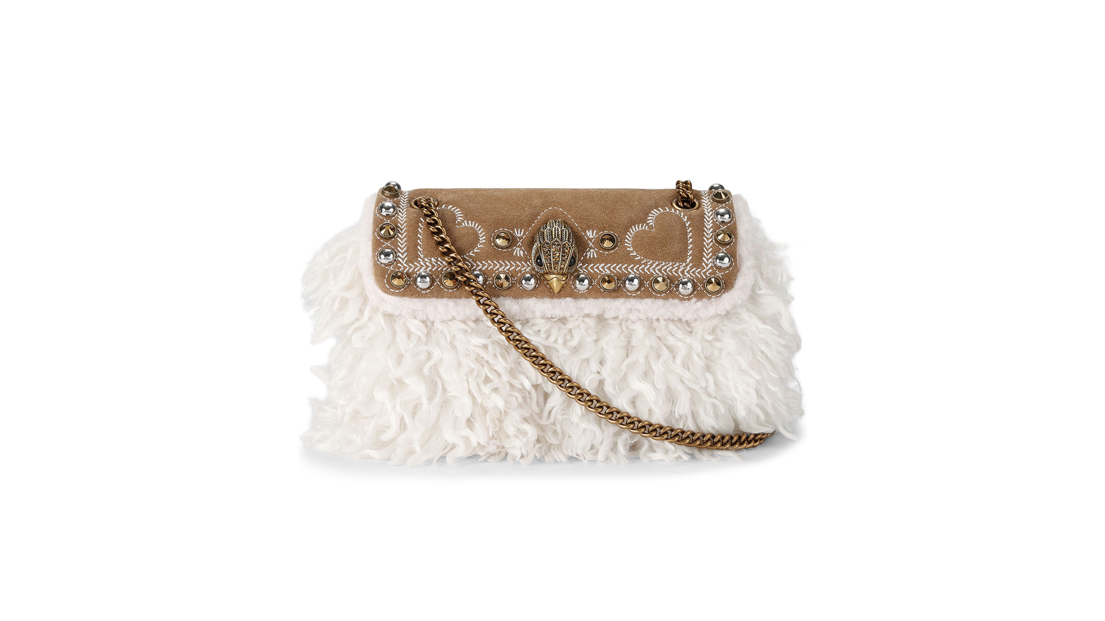 Kurt Geiger London Mini Kensington Suede Crossbody Handbag