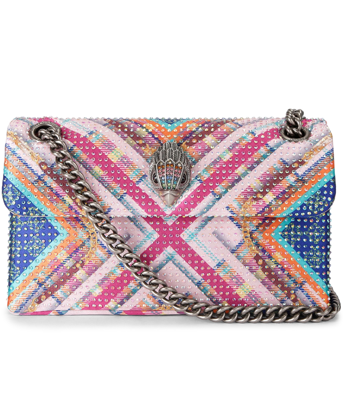 Kurt Geiger Kensington Small Crossbody Handbag In Pink Multi