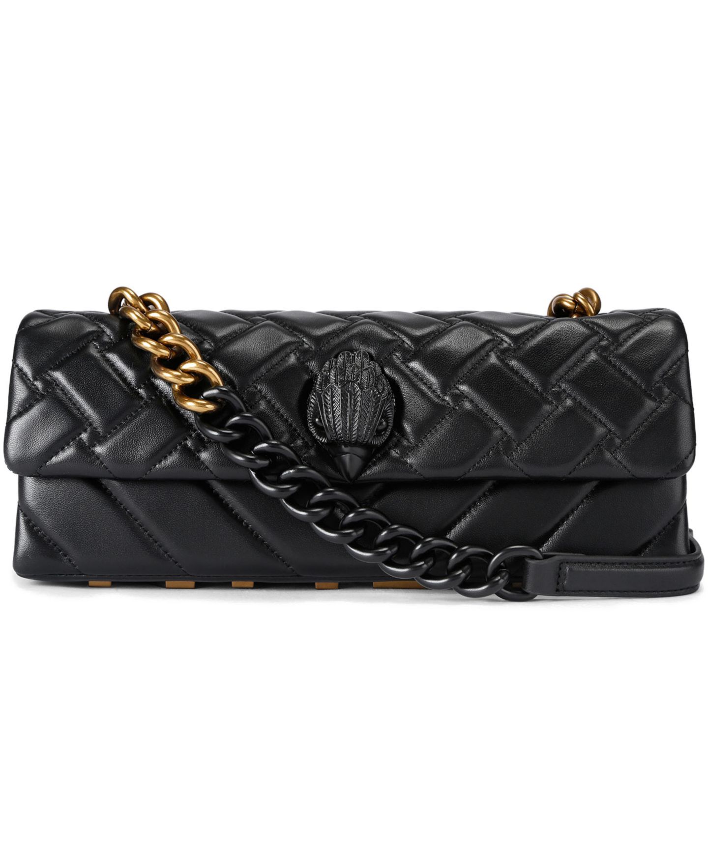 Женская сумка Kurt Geiger London Kensington East West Quilted Small Shoulder, цвет: Чёрный — фото 1