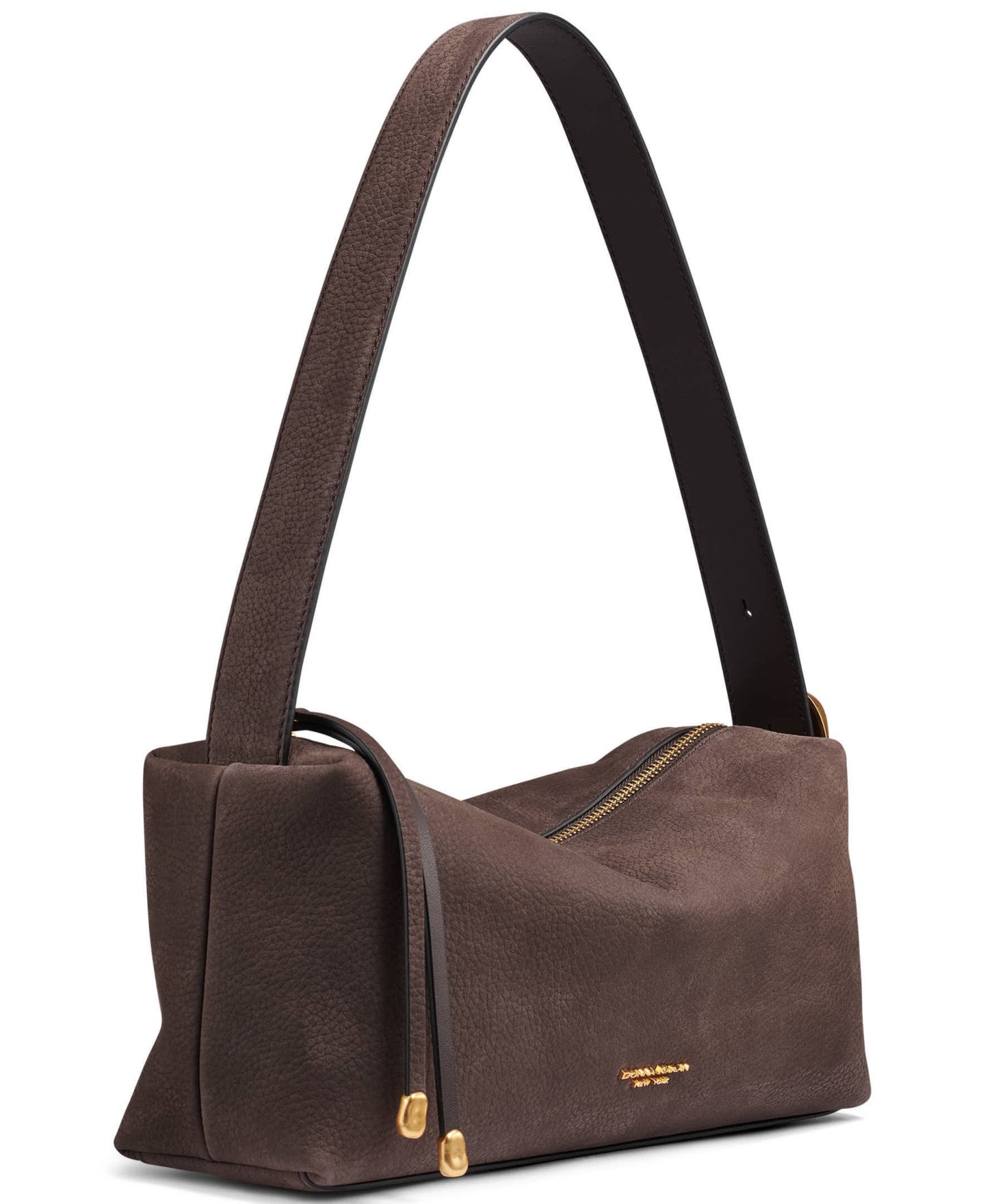 Женская сумка Donna Karan New York Heather Structured Medium Shoulder Handbag, цвет: Тёмно-коричневый — фото 3