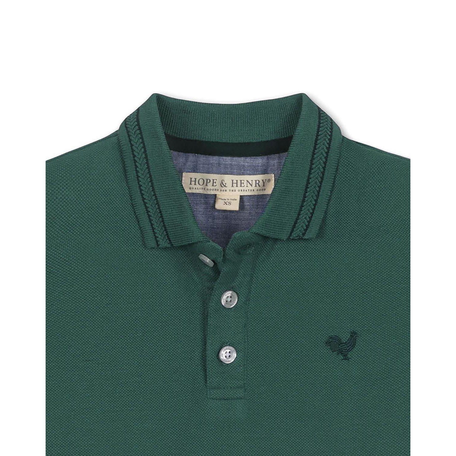 Boys' 4-20 Organic Knit Pique Polo Shirt
