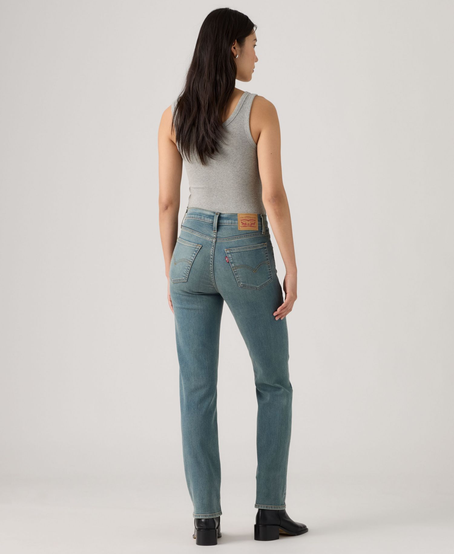Trendy Plus Size 724 High-Rise Straight-Leg Jeans