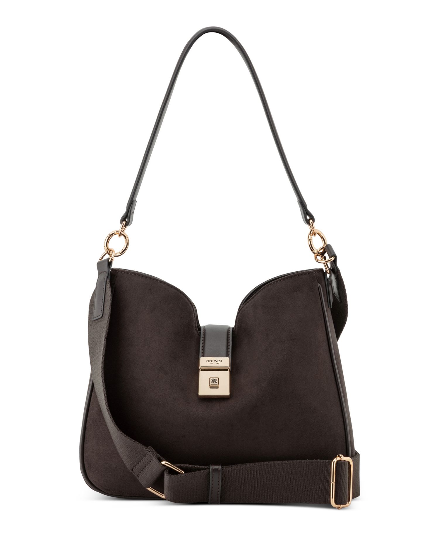 Monette Medium Convertible Polyurethane Hobo Handbag