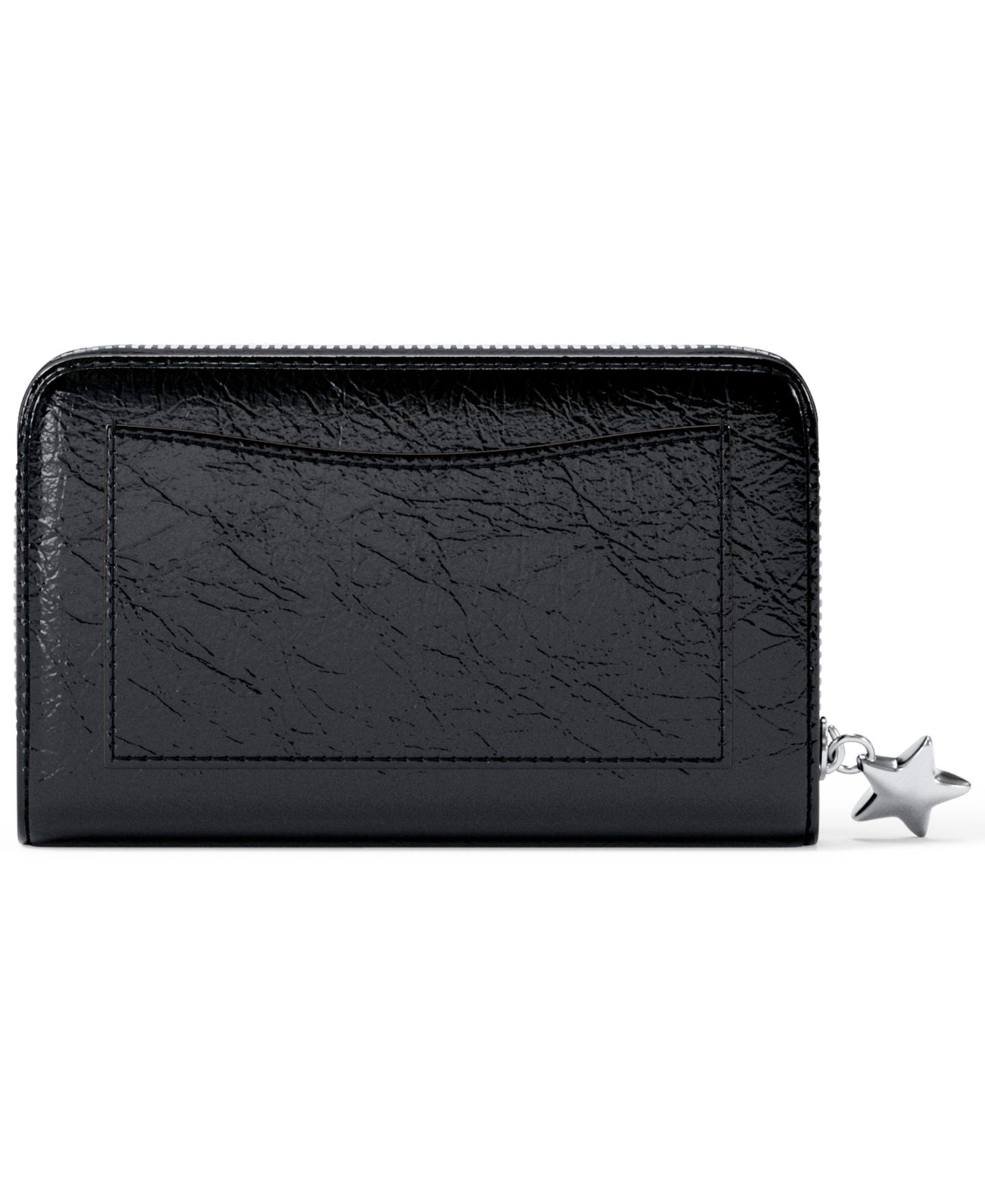 Женский кошелёк Michael Kors Zipper Star Charm Card Case, цвет: Чёрный — фото 2