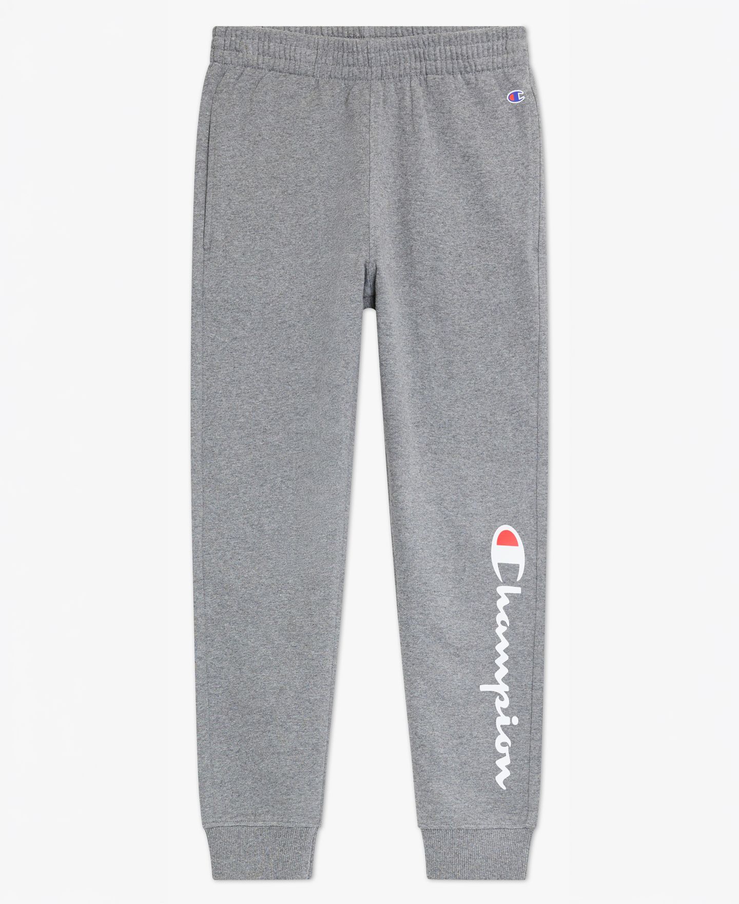 Champion Boys' 4-7 Signature Fleece Long-Sleeve Hoodie and Jogger, 2-Piece Set, цвет: Средний меланжевый серый — фото 6