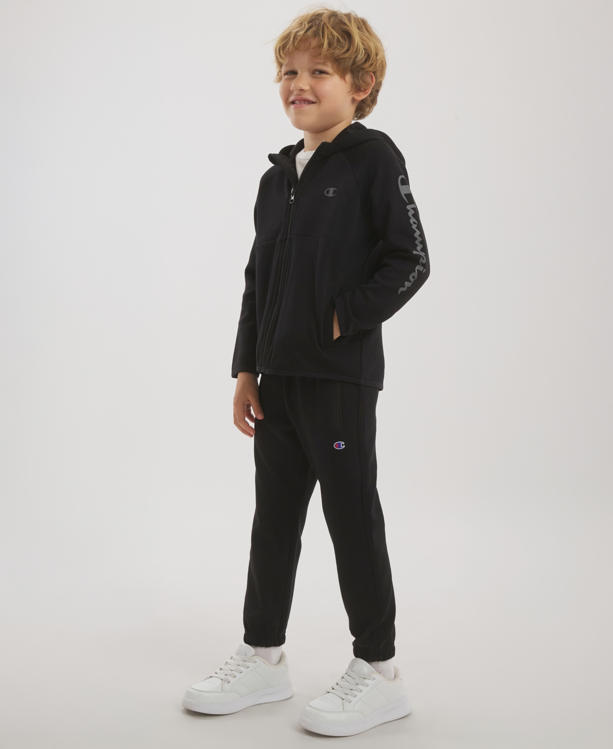 Champion Boys' 8-20 Full-Zip Hoodie and Jogger Pants, 2-Piece Set