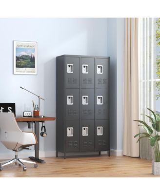9 Compartment Storage Locker Steel Cabinet with Individual Locks