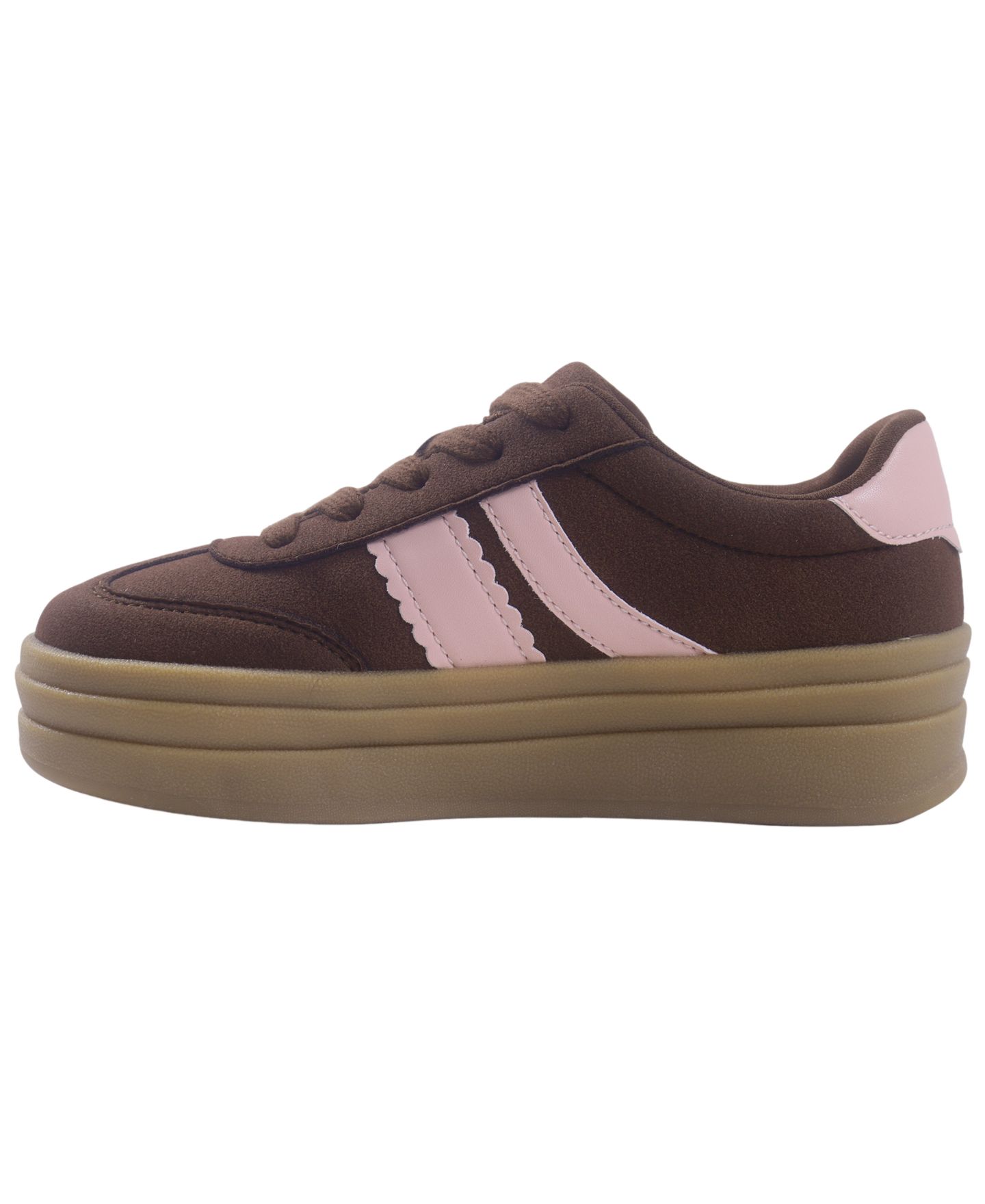 Кроссовки DKNY Tri Geselle Platform Heart Charm Lace-Up для девочек, цвет: Коричневый — фото 7