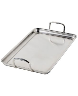Stainless-Steel Double Burner Griddle
