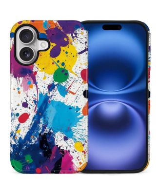 Phone Case Compatible with Apple iPhone 17, 2-Layer Durable, Color Splash