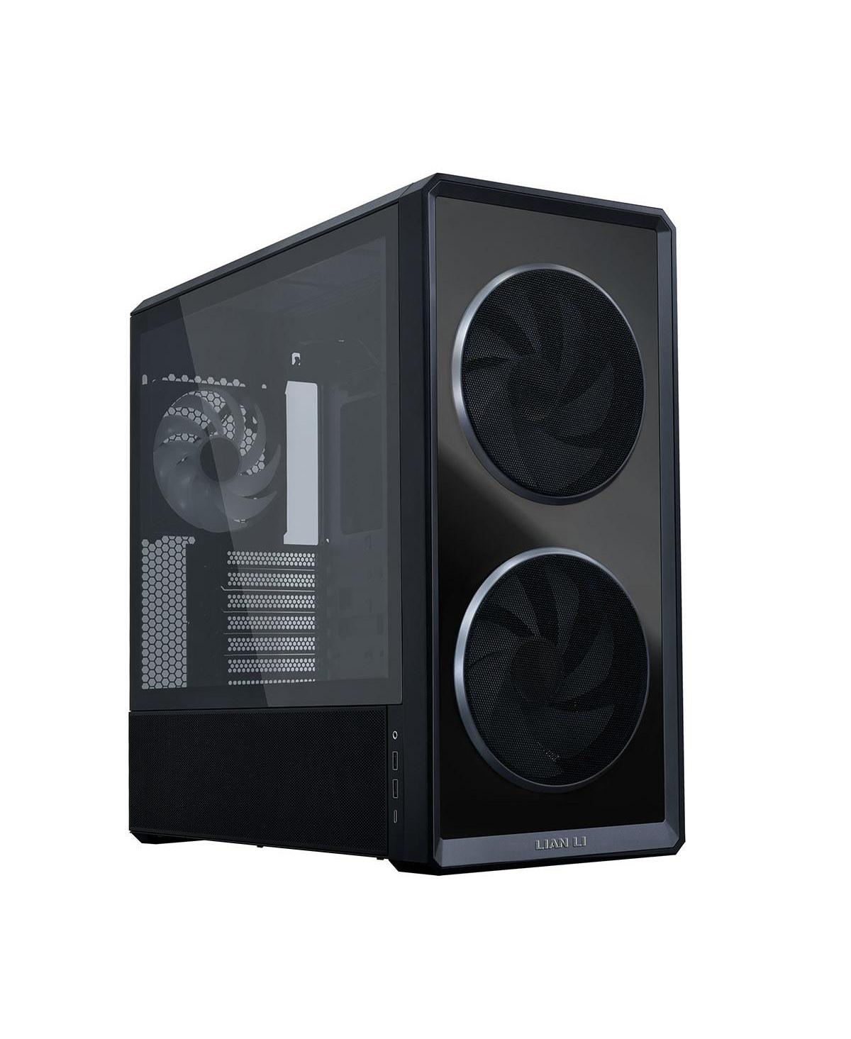 Lian-Li Lancool 217 Inf Infinity-Mirror Wireless Mid-Tower Chassis Compatible with E-atx Motherboards - Black