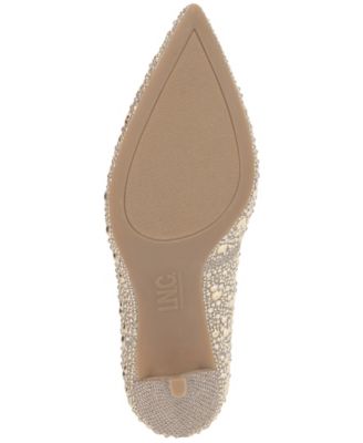 macy's gold dress shoes I.N.C. International Concepts Women's Heels and Pumps Bridal shoes