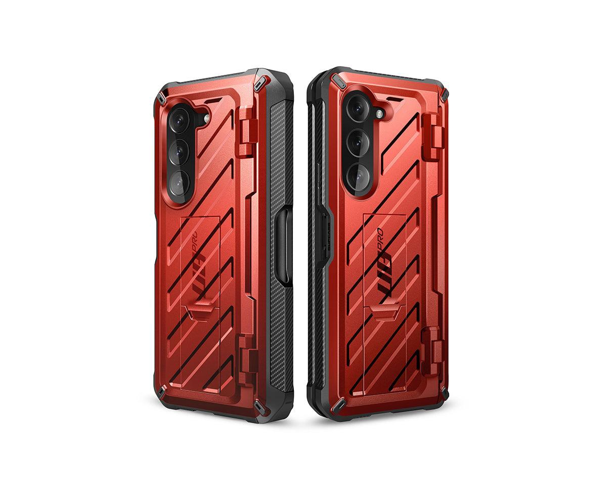 Supcase Unicorn Beetle Pro Rugged Built-In Screen Protector Case for Samsung Galaxy S24 Ultra - Red