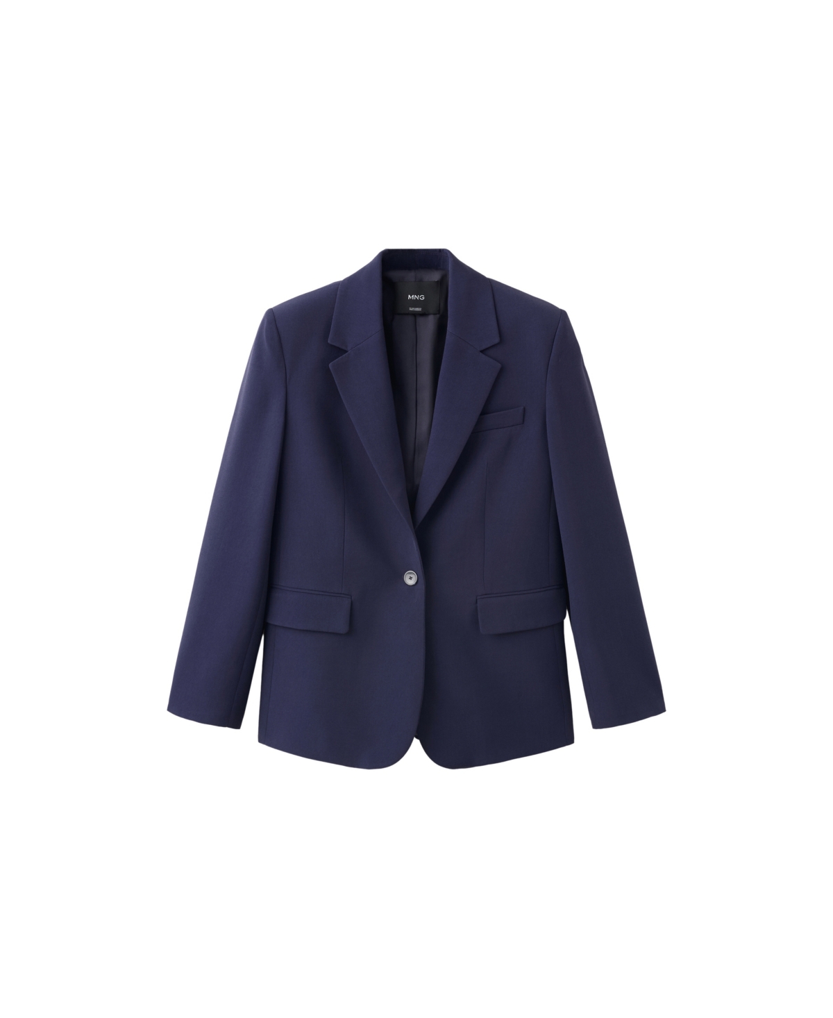 Mango Women's Straight Work Blazer With Flap Pockets
