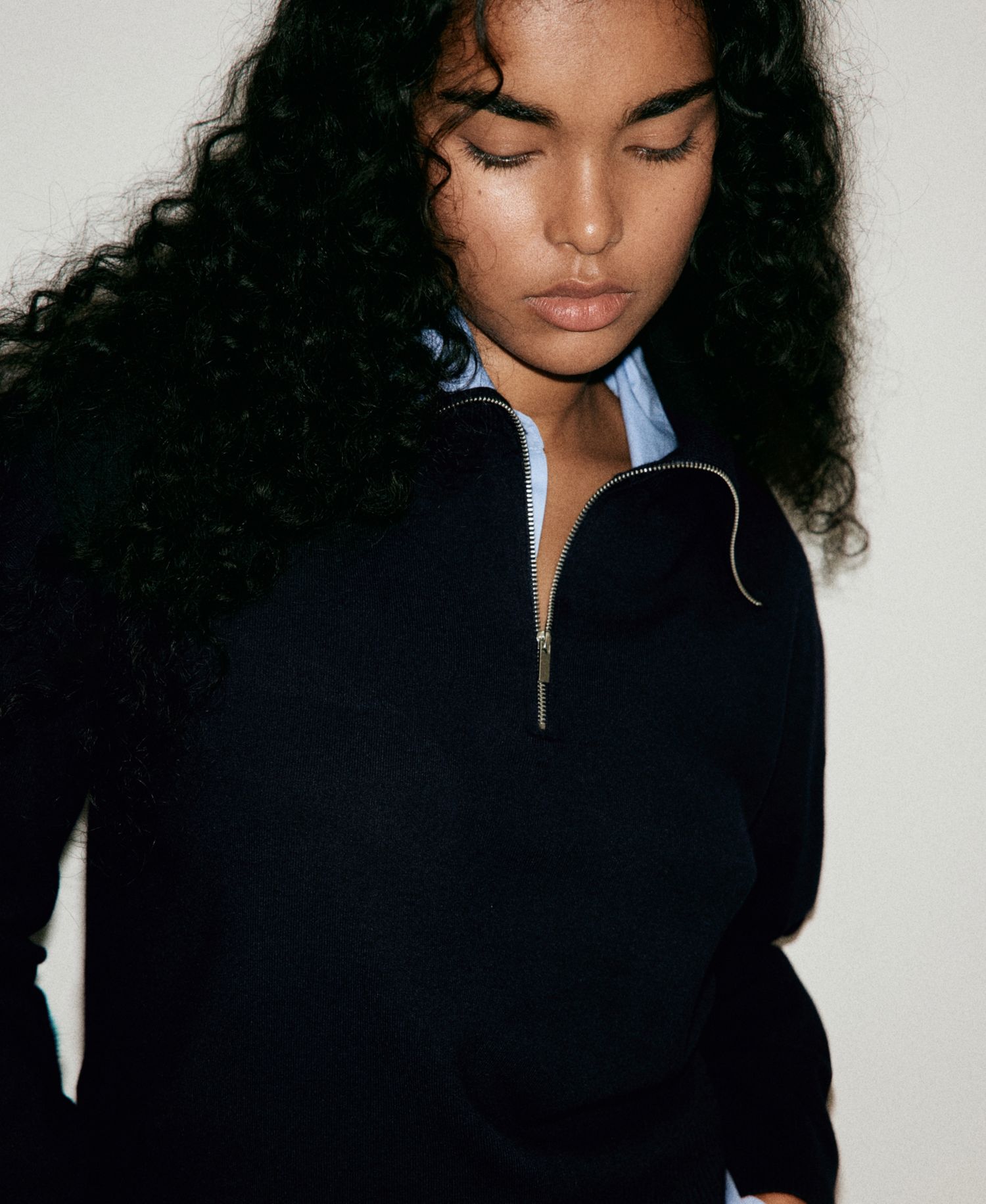 Women's Layered Collared Sweater