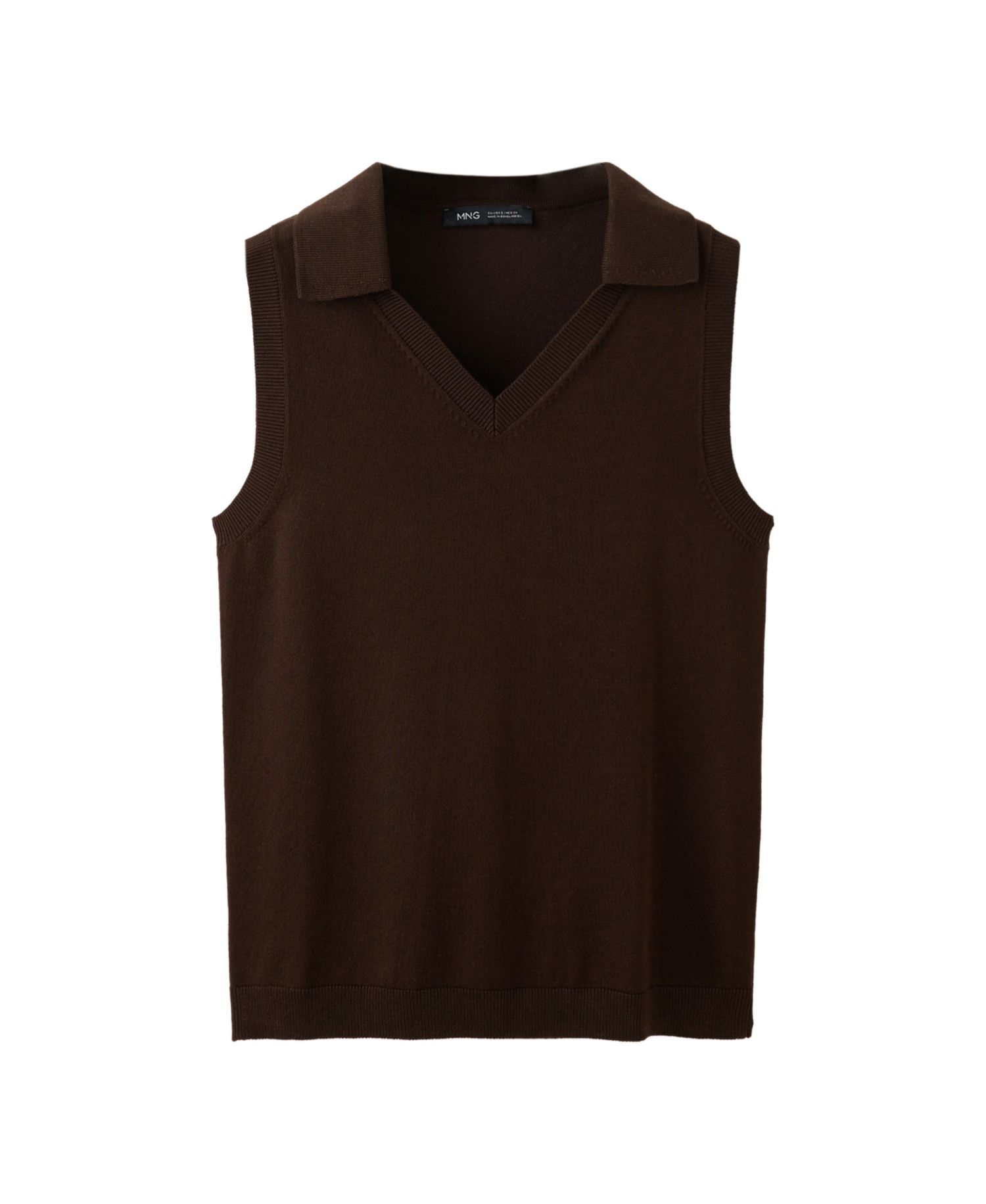 Women's V-Neck Sleeveless Knit Top