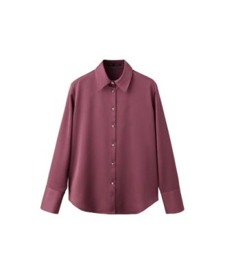 Women's Satin Regular-Fit Shirt