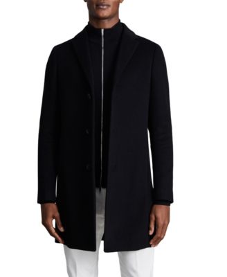 Men's Gable Wool-Blend Single-Breasted Regular-Fit Overcoat