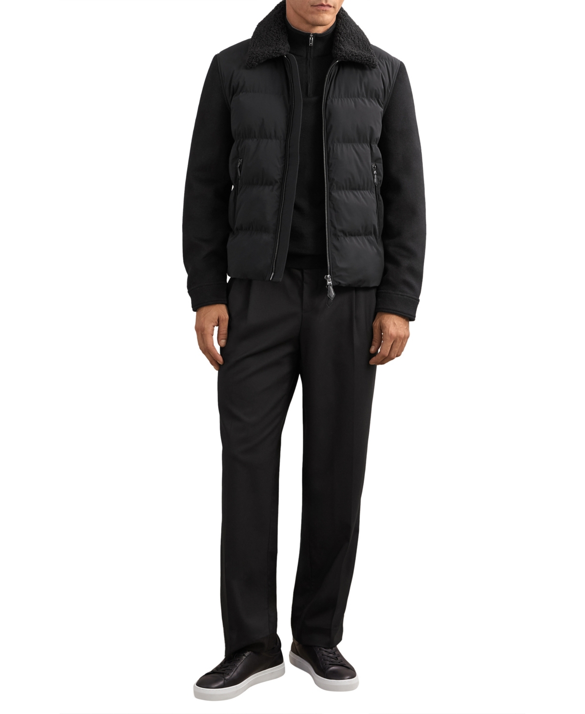 Reiss Men's Maximus Quilted Wool-Blend Puffer Jacket