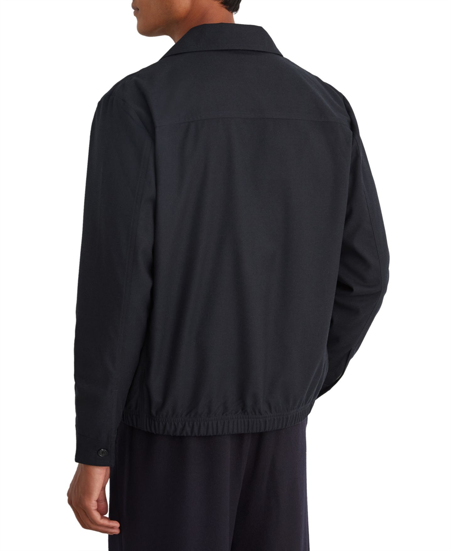 Мужская рубашка REISS Penge Brushed Wool-Blend Twin-Pocket Overshirt, цвет: Тёмно-синий — фото 2