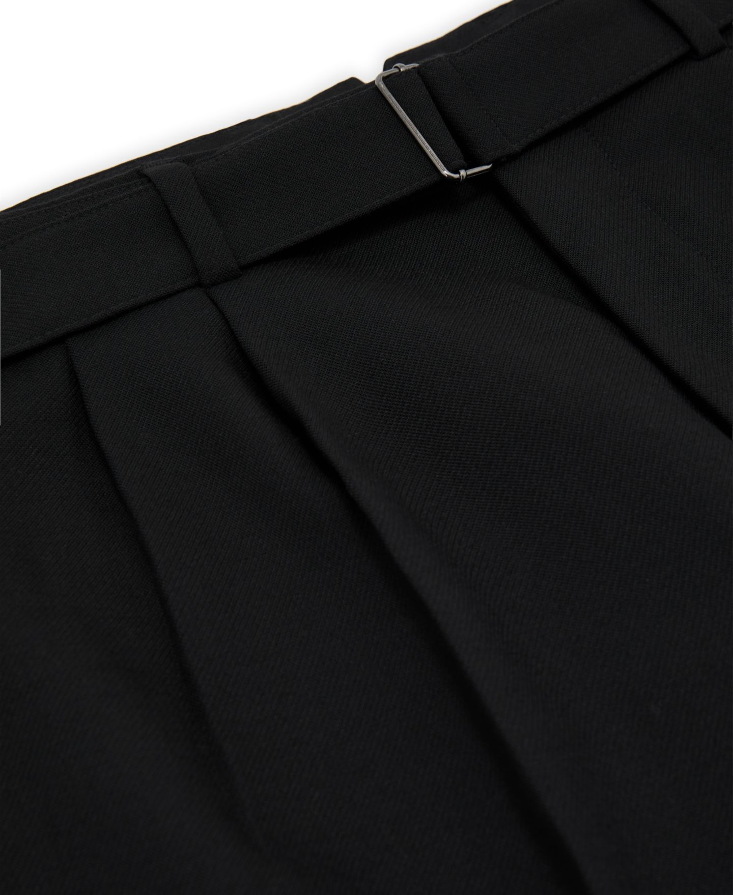 Мужские брюки REISS Strap Tapered-Fit Pleated Wool-Blend, цвет: Чёрный — фото 3