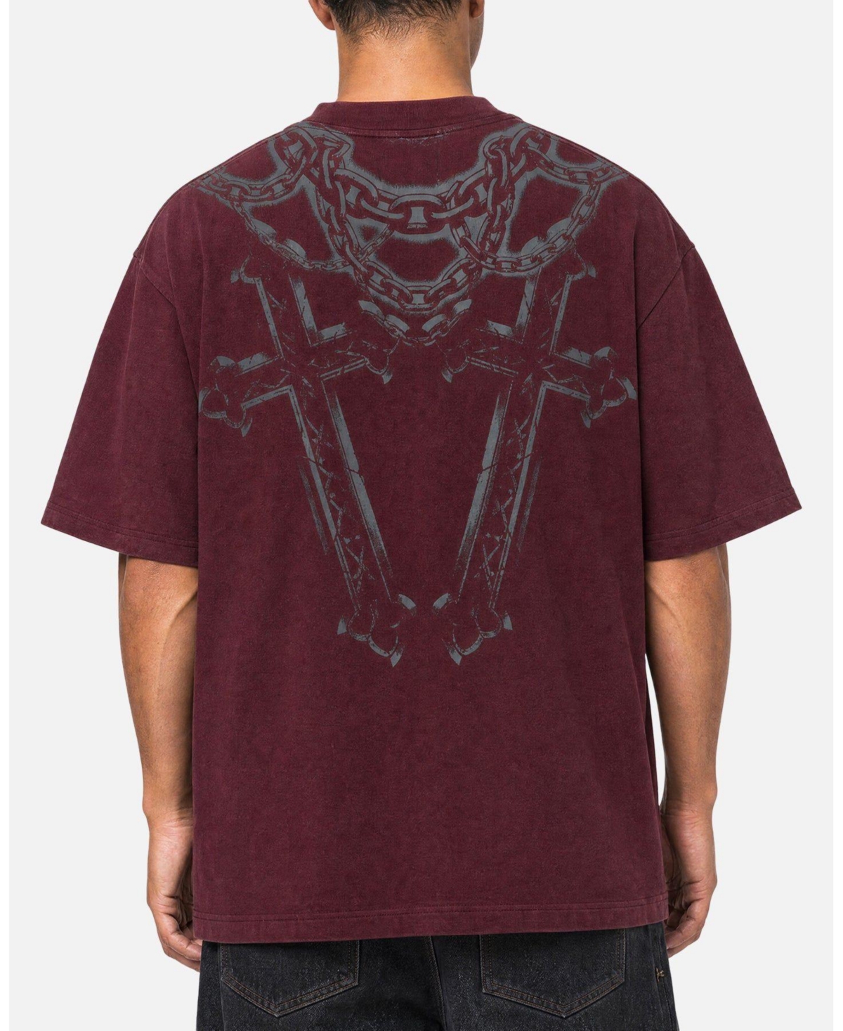 Saint Morta Men's Renaissance Oversized Graphic Washed T-Shirt