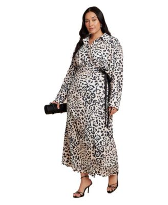 Plus Size Wrap Detail Maxi Dress