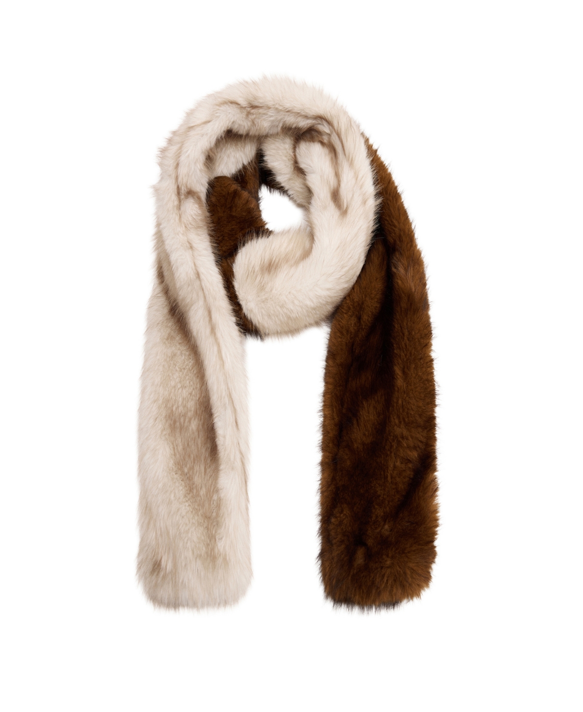 Mango Women's Winter Faux-fur Scarf In Beige