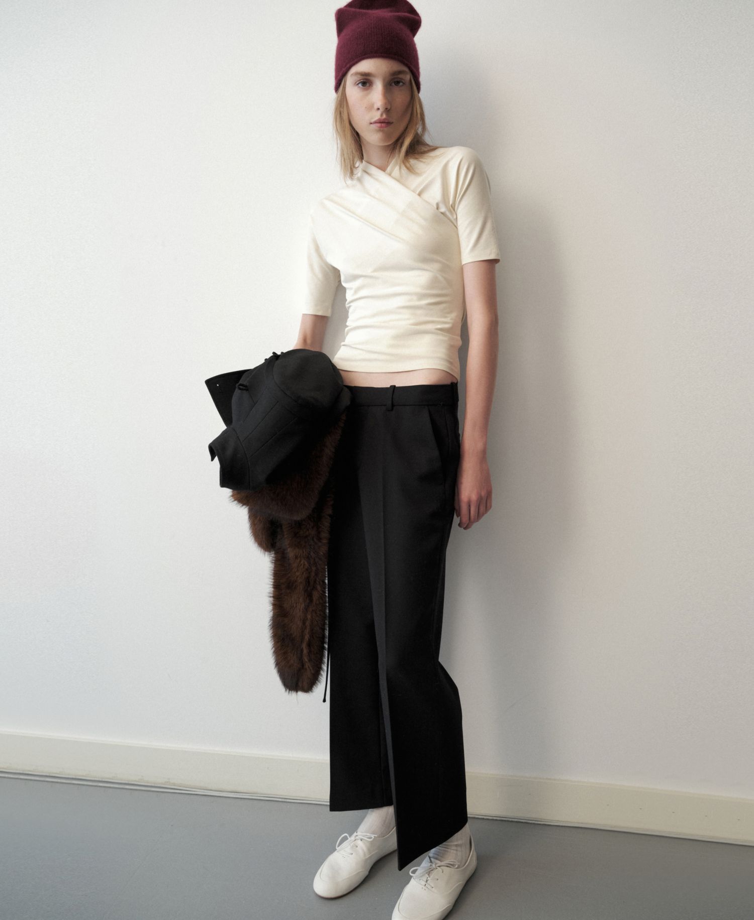 Women's Selection Fitted Wrap-Effect Top