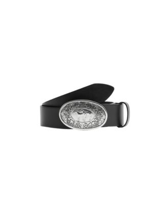 Women's Selection Engraved Buckle Leather Belt