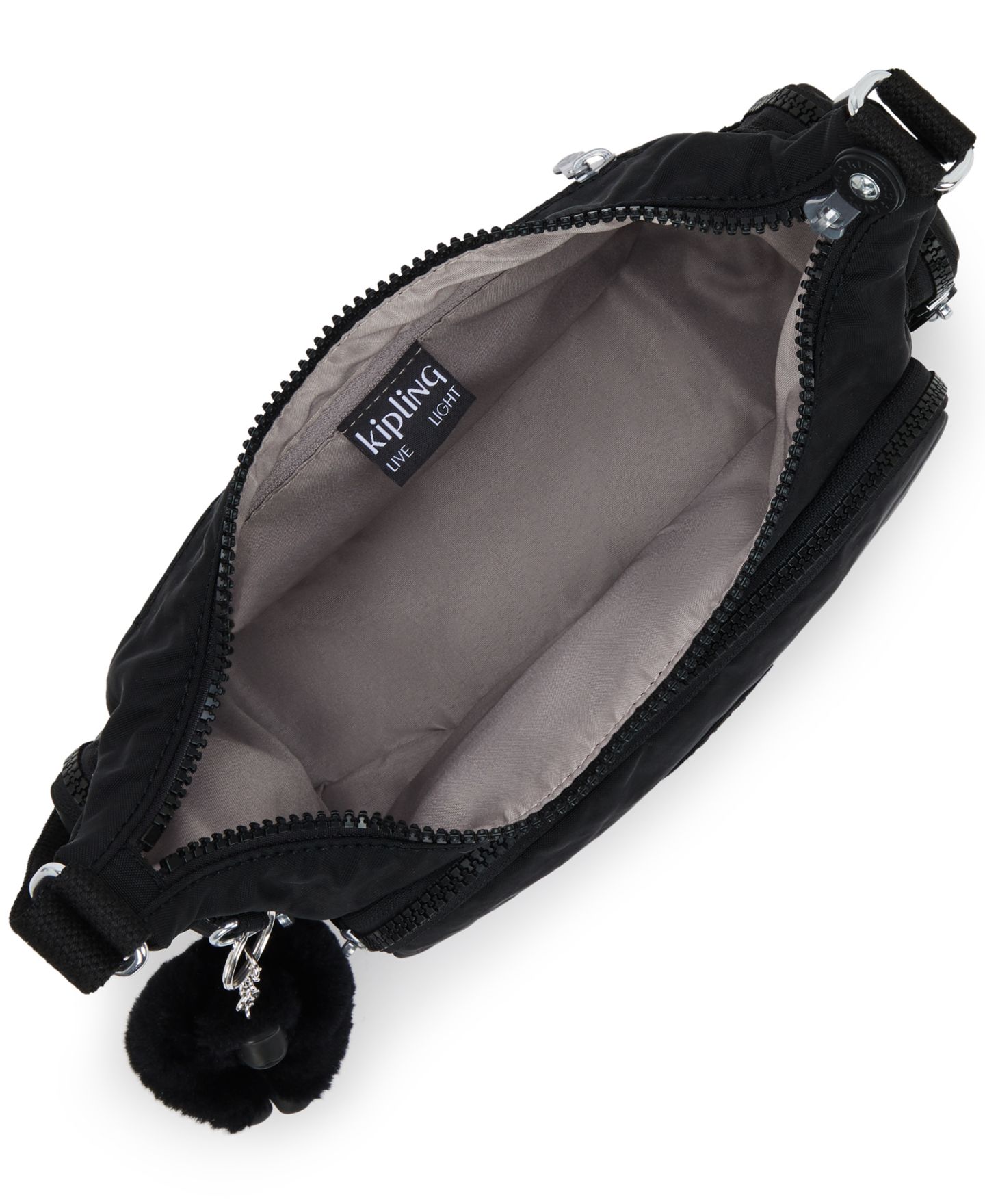 Женская сумка Kipling Gabbette Small Adjustable Crossbody Handbag, цвет: Чёрный — фото 4