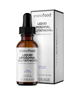 Nanofood Liquid Liposomal Glutathione, Reduced Glutathione, Lemon Flavor, Non-GMO, 2 Fluid Ounce