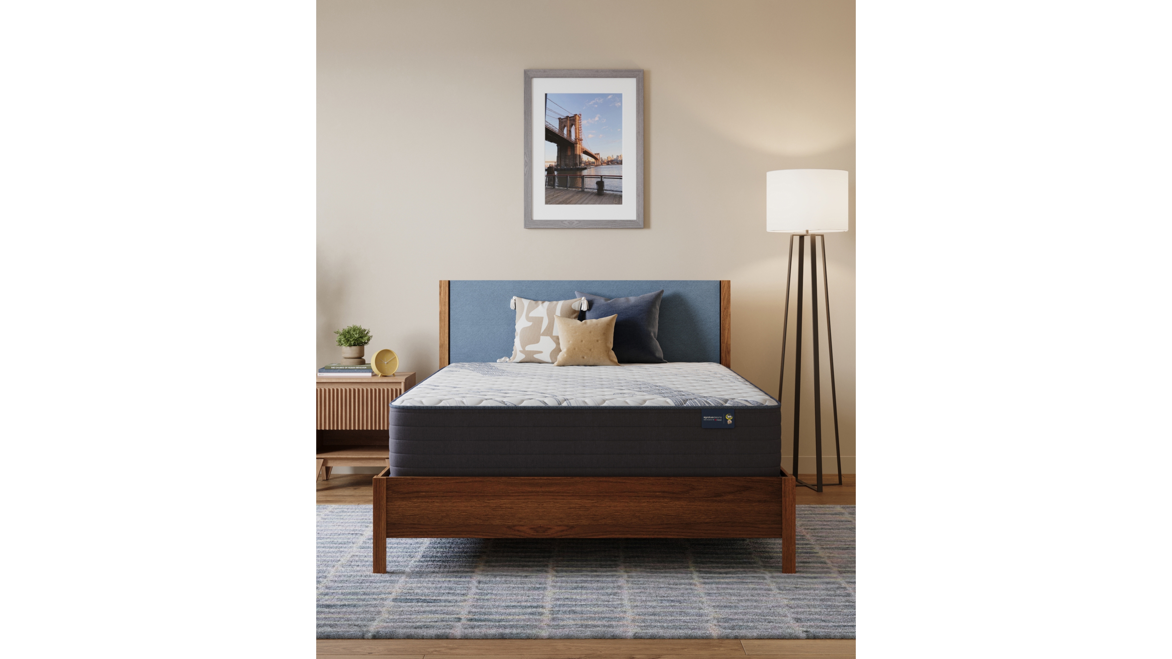 Serta Signature Dreams 11.5" Extra Firm Tight Top Mattress Set, King