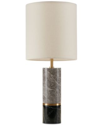 marble and brass table lamp