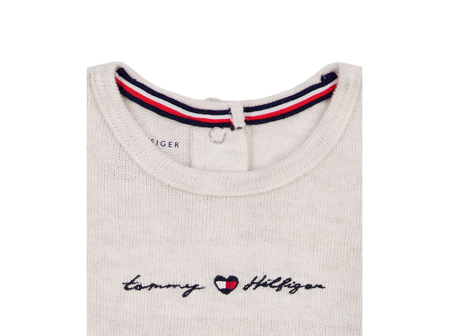 Комплект Tommy Hilfiger Ruffled Long-Sleeve Romper and Headband, 2-Piece Set для девочек-малышей, цвет: Овсяный — фото 4