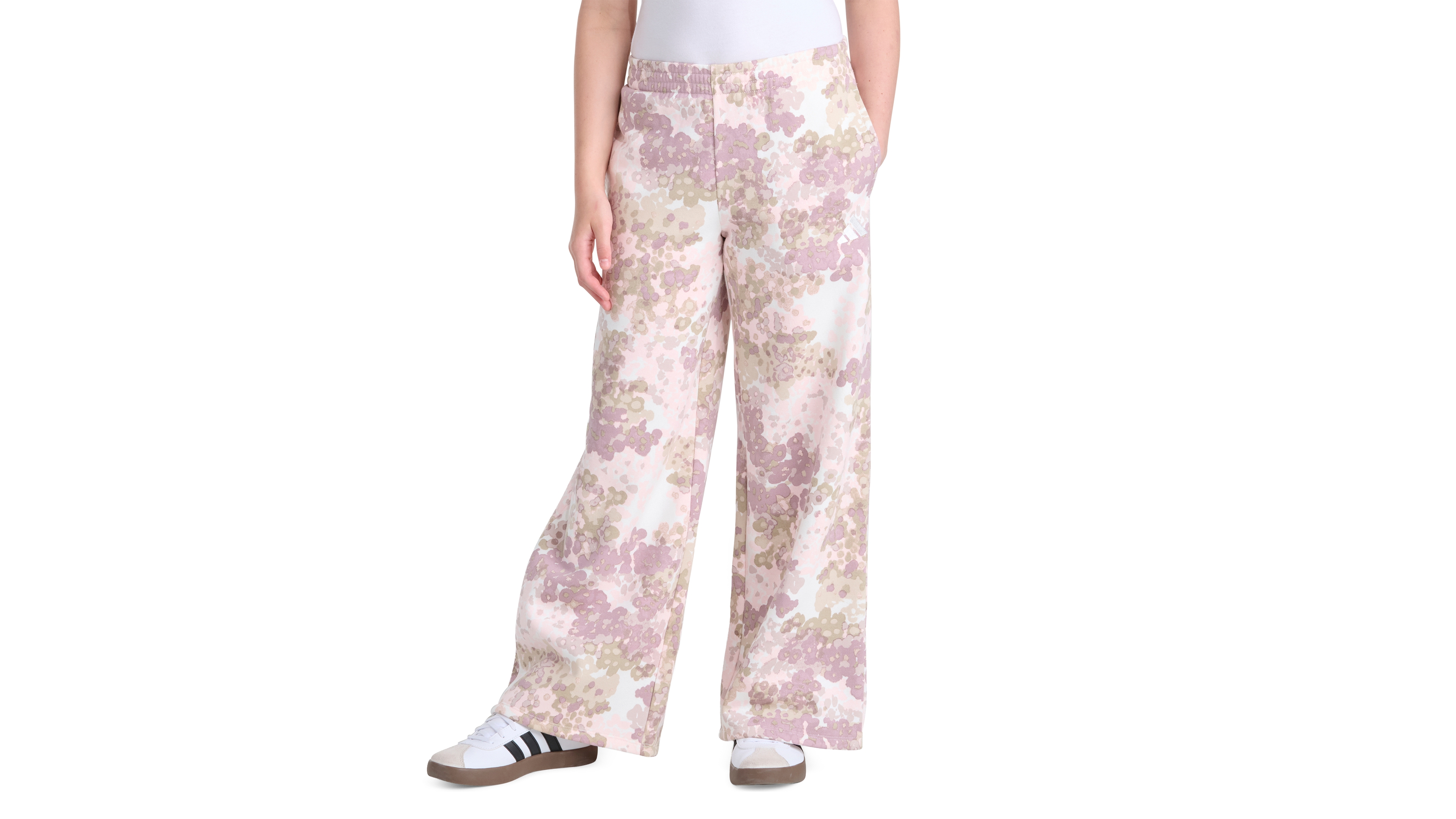 adidas Girls' 8-16 Floral-Print Wide-Leg Pants