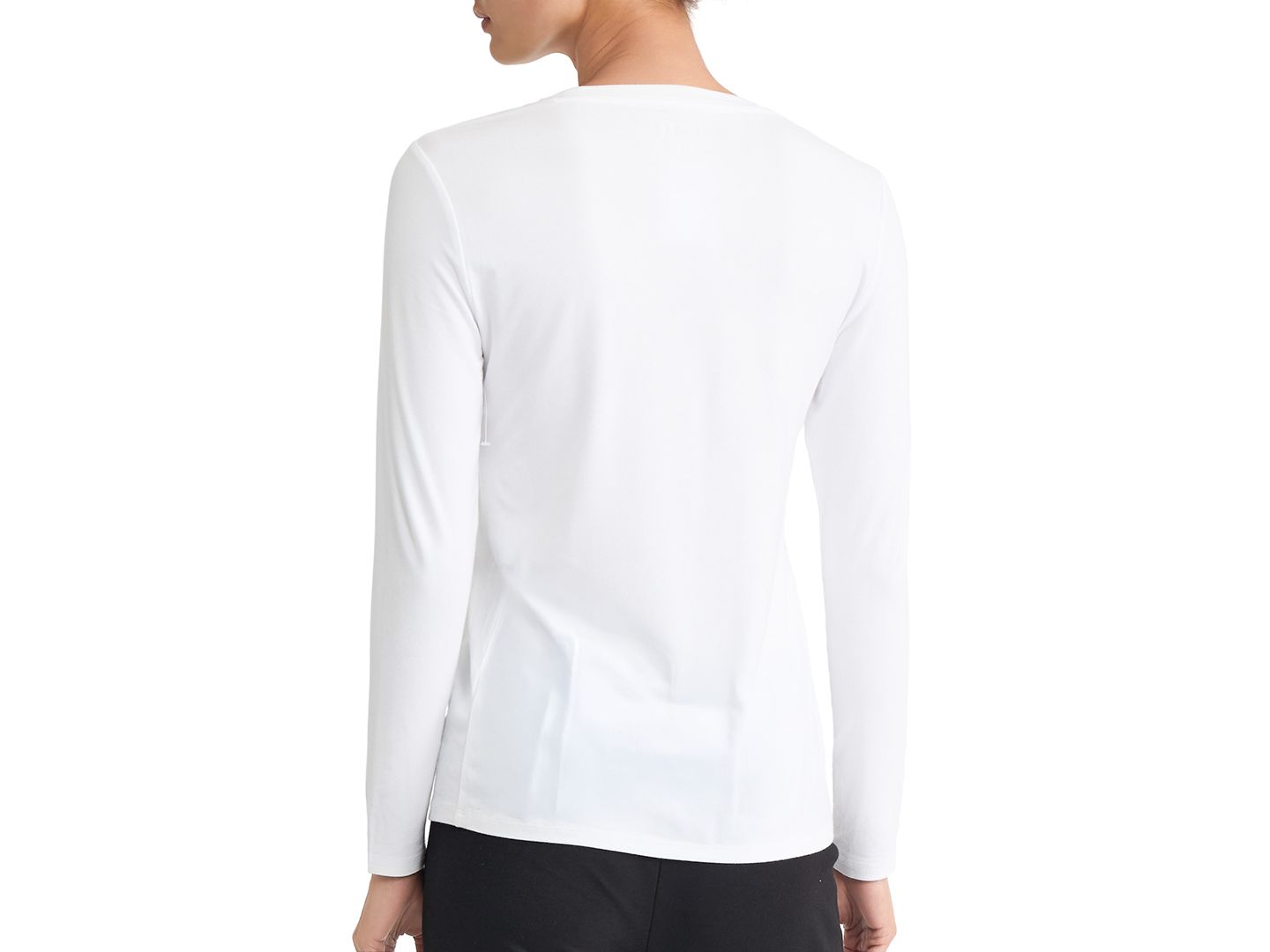 Женская футболка Jones New York Long-Sleeve Crewneck, цвет: Винный — фото 11