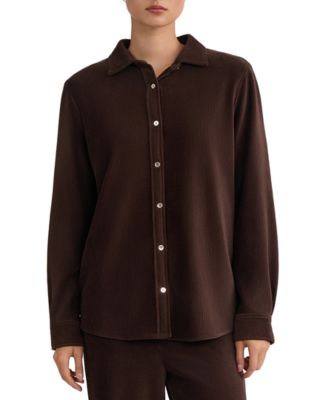 Women's Long-Sleeve Corduroy Shirt