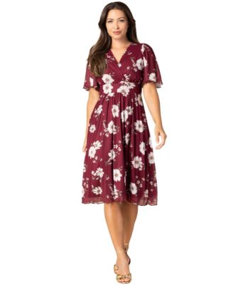 Women's Margot Mesh Fit & Flare Cocktail Dress